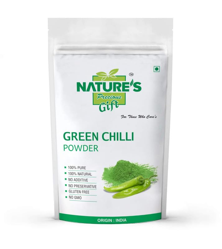 NATURE'S Precious Gift - GREEN CHILLI POWDER - 100 Gram