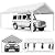 COBIZI 10x20 Party Tent Heavy Duty, Galvanized Wedding Tent, Event Shelter Tent for Parties, Outdoor Tent with Built-in Sandbag, Carpas para Fiestas, Large Tent, Waterproof, White