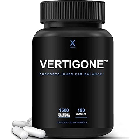 HUMANX VertiGone - Vertigo Relief - Time-Tested Ingredients - Ancient Natural Inner Ear Balance Supplement - Relieves Dizziness, Nausea, Spinning & Swaying Sensations - Non GMO - Dizzy Aid Pills Cover