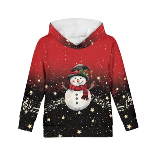 JooMeryer Kids 3D Printed Hoodie Ugly Christmas Long Sleeve Hooded Sweatshirts with Pocket