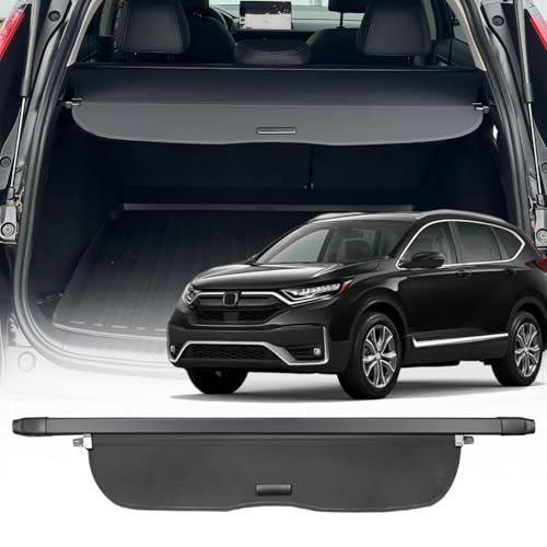 Image of Cargo Cover for 2017-2022 Honda CRV Accessories, for Honda CRV Accessories Retractable Trunk Cover Security Shield Shade Privacy Screen for CR-V Anti-Peeping(Canvas)