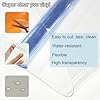 JERLITU Transparent PVC Vinyl Roll, 30cm X 122cm Super Clear See Through PVC Waterproof Jelly Vinyl Fabric for Sewing Bags Keychains and DIY Crafts #4