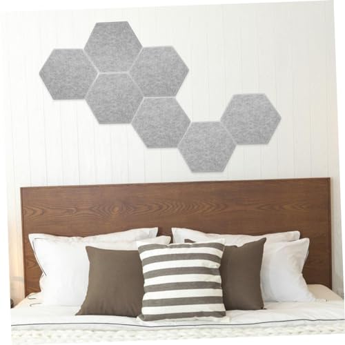 12 piezas de paneles acústicos para aislamiento de sonido, tablero de insonorización para reducción de ruido en paredes, color gris plateado moderno miniatura 3