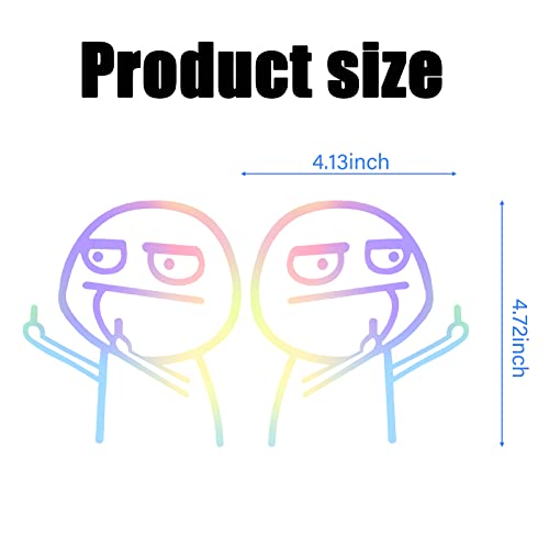 Sticker Decal Vinyl Bumper Sticker Decal Waterproof，Car Window Decals For Vehicles,2 Pcs (Men) #TOP4