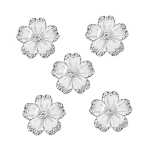 HOMSFOU 5Piezas Botones Forma De Flor Botones De Tejer Reemplazables Para Decoración De Ropa y Manualidades De Accesorios Convenientes Para Proyectos