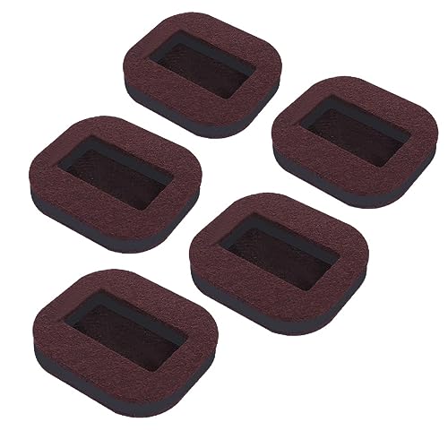 Jagowa Furniture Caster Cups,5PCS Bed Wheel Stoppers with Non-Slip Base for Floor Protection of Most Furniture Wheels. Beige Brown Castors