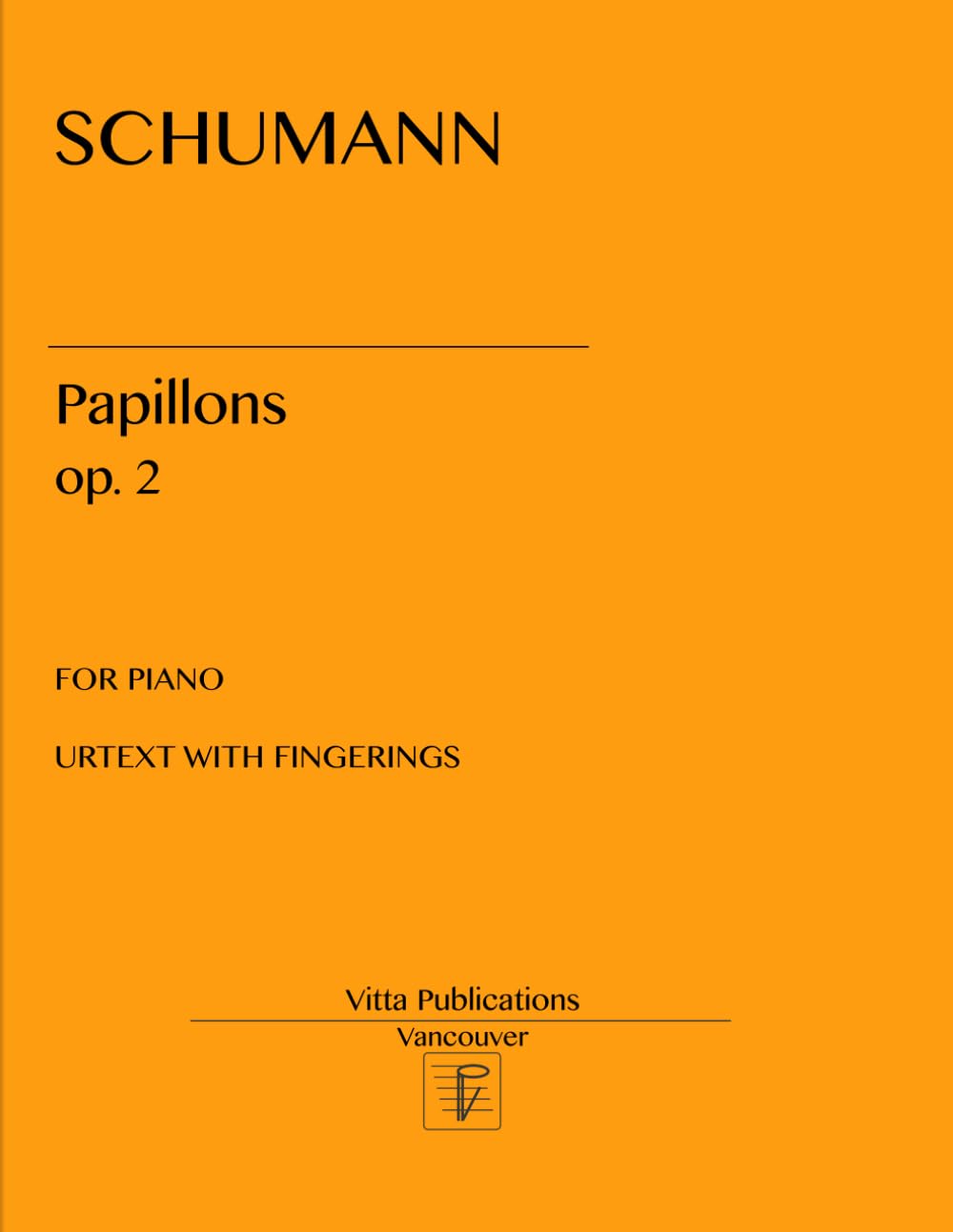 Schumann Papillons op. 2: Urtext with Fingerings