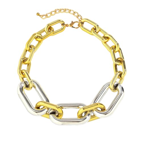 Collier ras du cou pour homme style vintage punk à bord épais