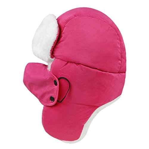 Kids Trapper Hat Children Warm Windproof Winter Hat with Earflaps Cover for Face4