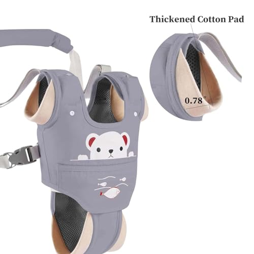 KIYUMI Baby Walking Harness Adjustable Handheld Kids Walker Helper Assistant Belt for Learning Walk Trainer Tool Walking Wing,Pink