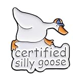 Creative Funny Silly Goose Enamel Lapel Pin - Cute Animal Brooch For Women Men - Silly Goose Gifts For Clothes, Backpacks, Hats - Perfect For Goose Lovers And Accessories For Farmers