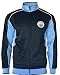 Manchester City Track Jacket Youth Boys Zip Front Soccer Football Official Merchandise (YL, Navy item# K_BB1D-02)