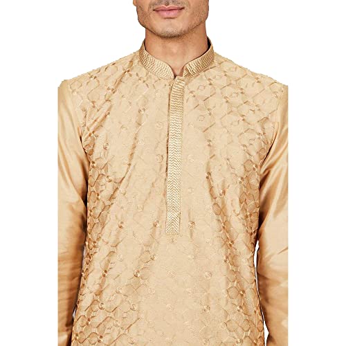 Image of by Shoppers Stop Printed Polyester Mens Kurta Pyjama Set