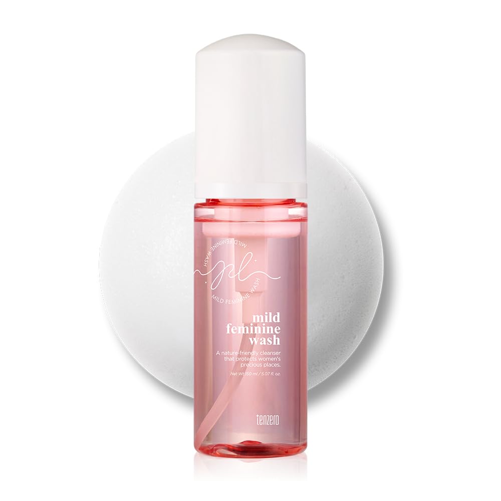 tenzero Mild Feminine Foaming 5 07 fl oz 150ml Sensitive Bubble Foam Cleansing Natural Feminine Hygiene Odor Control