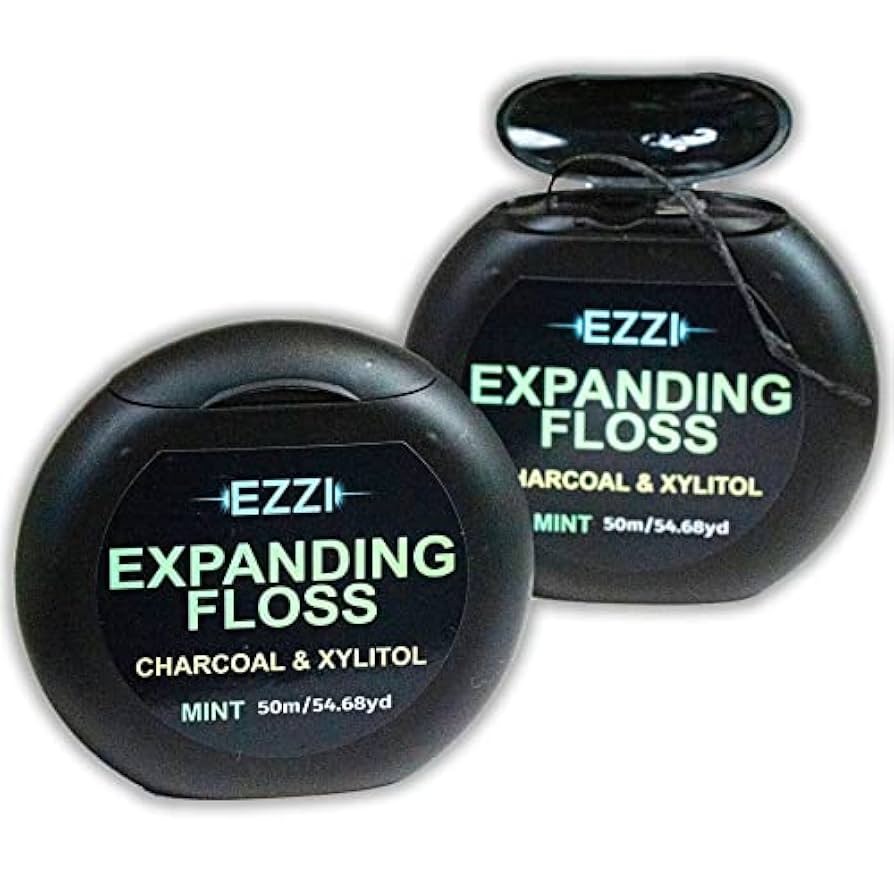 Amazon | EZZI Woven Expanding Dental Floss | Naturally Waxed