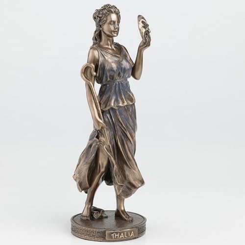 Estatua Thalia musa griega de comedia 9.37 in miniatura 2