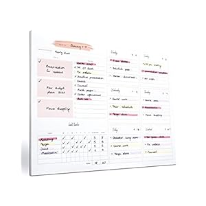 Lamare Weekly Planner Notepad – Premium Undated Weekly To Do List Notepad for School, Home & Office Desk To Do List and Productivity Planning Pad