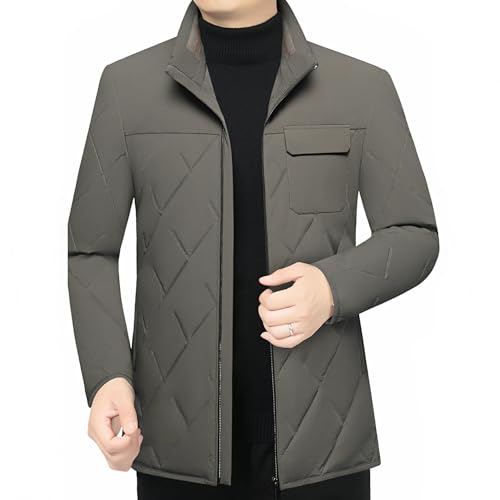 Doudoune chaude homme col montant finitions matelassées - 3