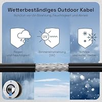 HB-DIGITAL 100m CAT 7 Netzwerkkabel Outdoor - Schwarz – Ansicht 6