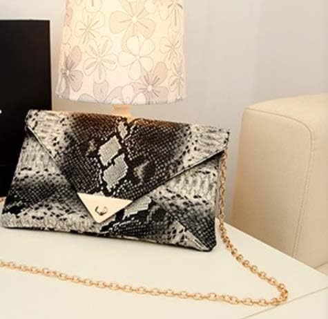 HYLong Women's Fashion Retro Snake Skin Envelope Bag Clutch Purse Evening Bag 1 - Image 2
