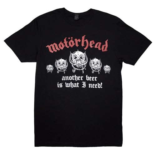 Rock Off officially Licensed Products Camiseta Motorhead Lemmys Lounge, Negro, XXL