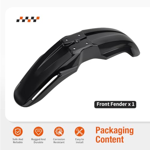 Black Front Fender for Suzuki DR-Z400SM 2005-2008 2013-2024 53111-29FA0-019 by zozoye - Used condition - Image 5
