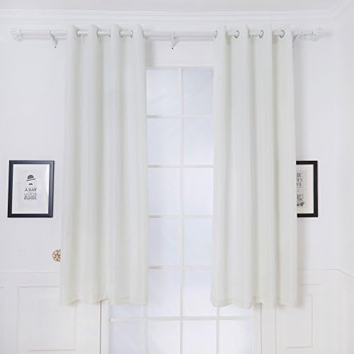 DREAM ART Outdoor Waterproof Privacy Curtains, Grommet Top Windproof Patio Drapes for Porch, Gazebo, Deck, UV Protection, 2 Panels, 54" Wx108 L (137x274 cm), White — view 7