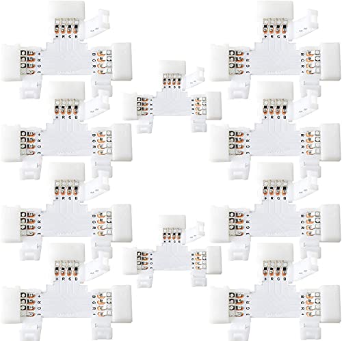 T Shape 4 Pin Strip Light Connector