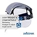 Sellstrom Advantage Face Shield - Lightweight Mask with Crown & Ratchet Headgear, for Work, Grinding, Cutting - ANSI Z87.1 - Clear Uncoated Polycarbonate Window