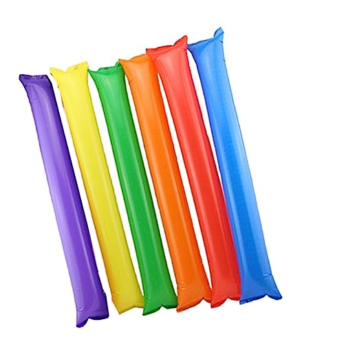 SUPVOX 60pcs Purple Boom Sticks Cheerleading Clappers Noisemakers Inflatable Sticks