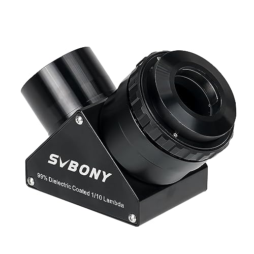 SVBONY SV223 �V���v���Y���A90 �x�A�N���b�N���b�N�A 99%���U�d�h�~�V���~���[�A�t�B���^�[�X���b�h�A�}�b�g�t���[�X�A�X�e�����X�����̓����O�A��/10 ���ܖ]�����p�X�^�[�Ίp �n��V�̊ϑ��p�A�]�����A�N�Z�T���[ (�Q�C���`)
