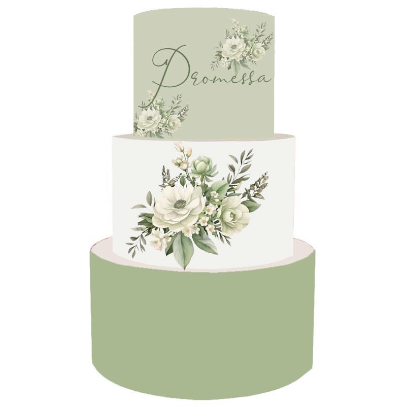 Torta scenografica per Promessa di Matrimonio allestimento sweet table bellissime e super colorate festa torte finta fidanzamento (Anemone)