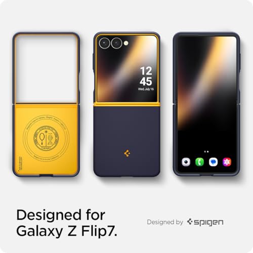 Image of Spigen Nano Pop MagFit for Samsung Galaxy Z Flip 7 Case, Galaxy Z Flip7 Back Cover (2025) - TPU + Poly Carbonate|Blueberry Navy