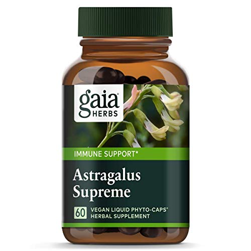 Gaia Herbs Astragalus Supreme, Vegan Liquid Capsules, 60 Count - Deep Immune Support and Stress Resistance, with Antioxidants