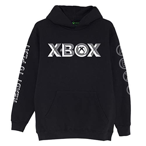 X-Box Fertig zu Spielen Jungen Kapuzenpulli Schwarz 128 | Xbox One Series X Gamer Geschenke, Kinderkleidung, Geburtstagsgeschenkidee für Sohn, Bruder,