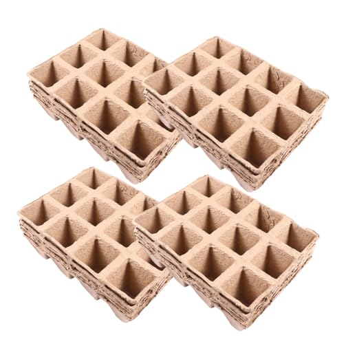 UKCOCO 18 Piezas 12 Taza De Pulpa Tazas De Germinación Bandejas A Partir De En Conserva Macetas De Jardín Taza De Jardín Contenedor De Plantas Orgánicas Macetas De Interior Equipo
