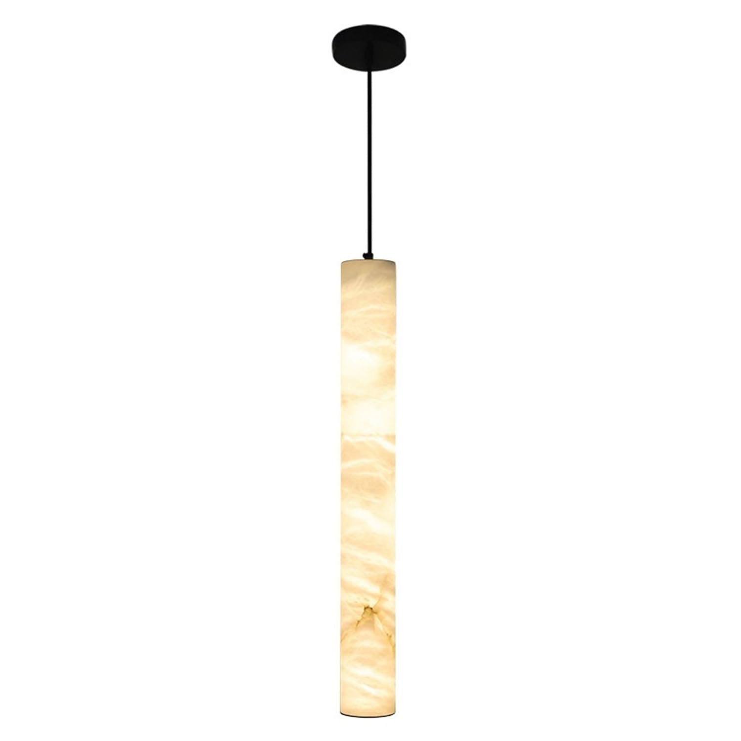 Lampadario a sospensione in marmo naturale a luce calda
