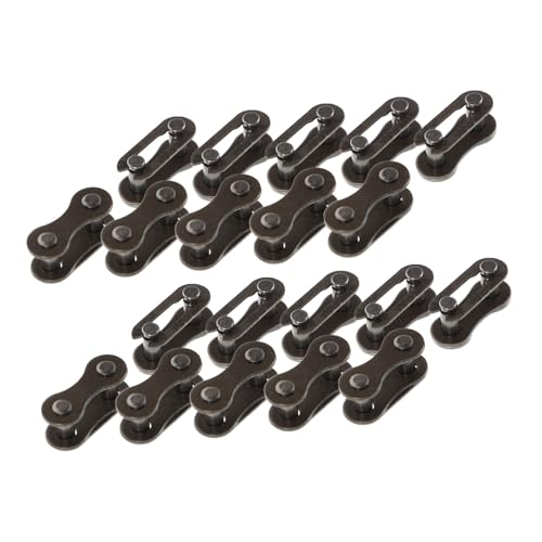 Mikikit Universal Bicycle Chain Buckle Set 40 Pcs Chain Links for Easy Bike Repair and Maintenance Brown