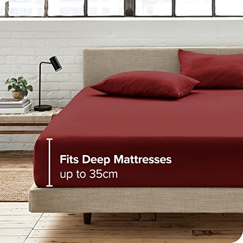 Bare Home Fitted Bottom Sheet Super King Size, Premium 1800 Ultra-Soft Microfibre Sheet, Wrinkle Free, Deep Pocket - Image 4