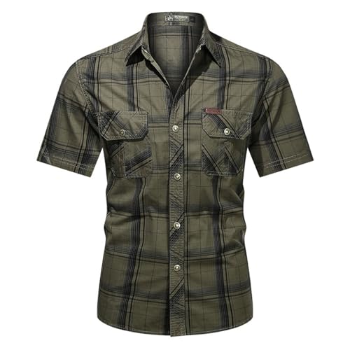 Chemise anti-tache sans repassage pour homme actif en été