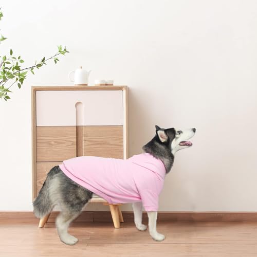 Sweat à capuche pour chien vêtement rose coton polyester taille M BINGPET
