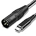 USB C - XLR ケーブル, 2M Type C オス to XLR オス変換アダプタ,USB タイプ C - XL R オ ス出力ステレオ ケーブル アンプ、スピーカー、ミキサー コンソールなど用