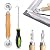 Screen Tools, Screen Rolling Tool for Installing Door Screens Window with Wooden Handle and Dia 1.6 inch Steel Wheel for Home Security