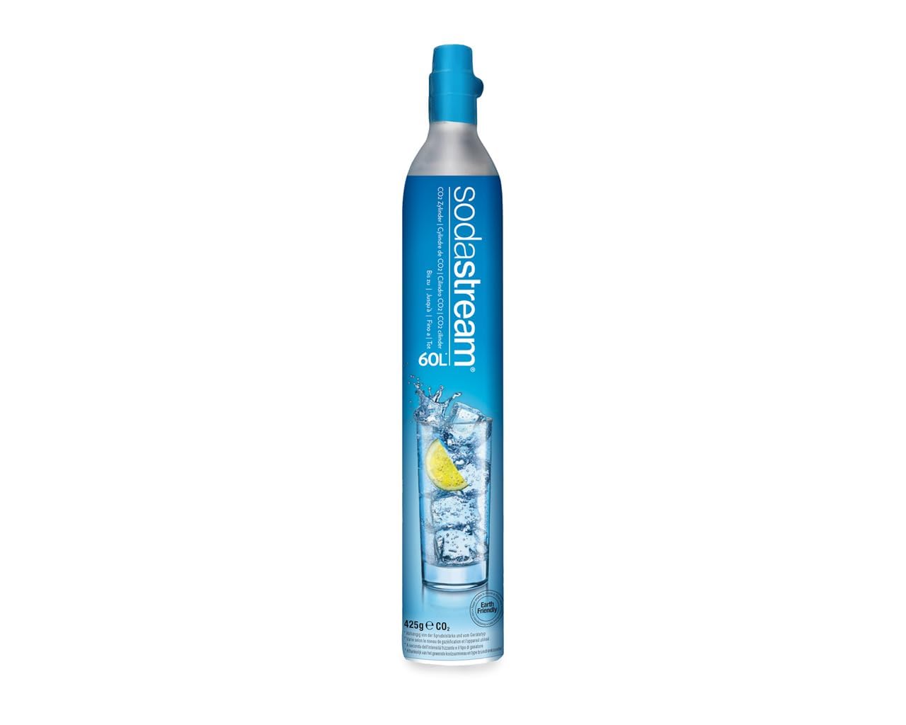 Bombola di riserva SodaStream (1x bombola di CO2 per 60L di acqua frizzante), Multicolore, 1 - Confezione