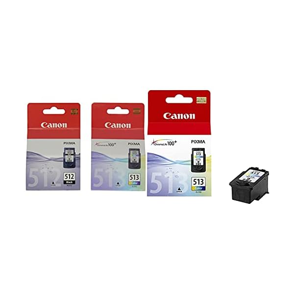 Canon PGI-512 BK / CL 513 Tintenpatronen, 2er Pack ( schwarz / farbig) & Tintenpatrone PG-512 - schwarz 15 ml - Original…