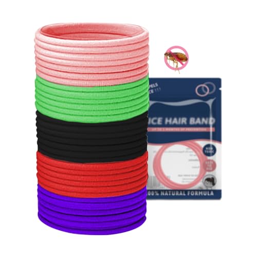 ZWWOGE 20 piezas repelente piojos gomas de pelo, piojos...