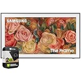 SAMSUNG QN55LS03DAFXZA 55 inch The Frame QLED 4K Smart TV 2024 (Renewed) Bundle with 2 YR CPS Enhanced Protection Pack