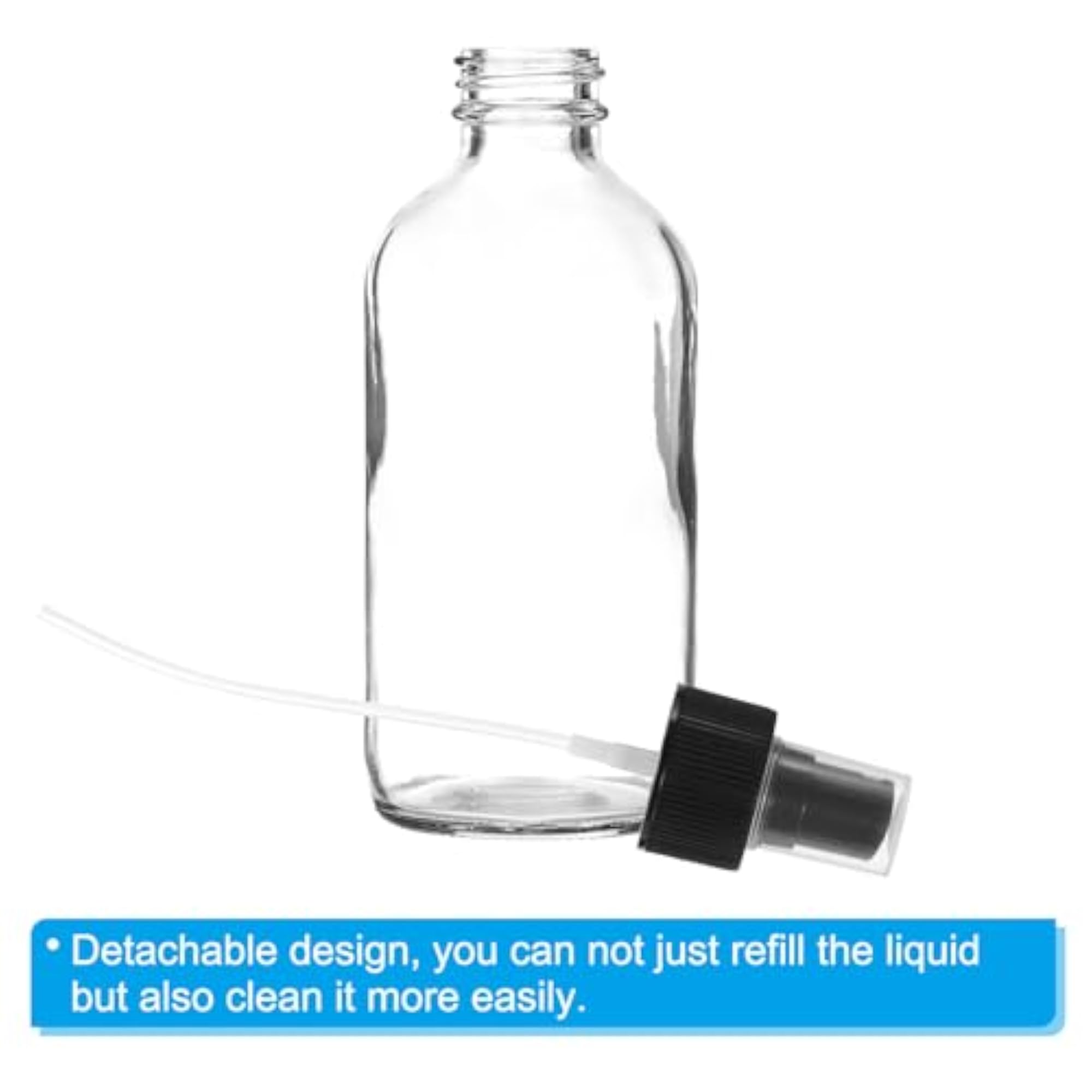 2oz Glass Spray Bottles, 80pcs Nozzle Leak Proof