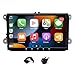 9 Inch Android Car Stereo Radio Carplay for VW GTI/Golf R 2010-2013 Upgrade Touch Screen Head Nuit GPS Navigation Double Din with Wireless Carplay Android Auto Bluetooth WiFi FM SWC DSP Backup Camera