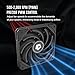 ID-COOLING IS-55 Black CPU Cooler Low Profile 57mm Height CPU Air Cooler 5 Heatpipes 120x120x15mm Slim Fan, CPU Fan for Intel LGA1851/1700/115X/1200; AMD AM4/AM5